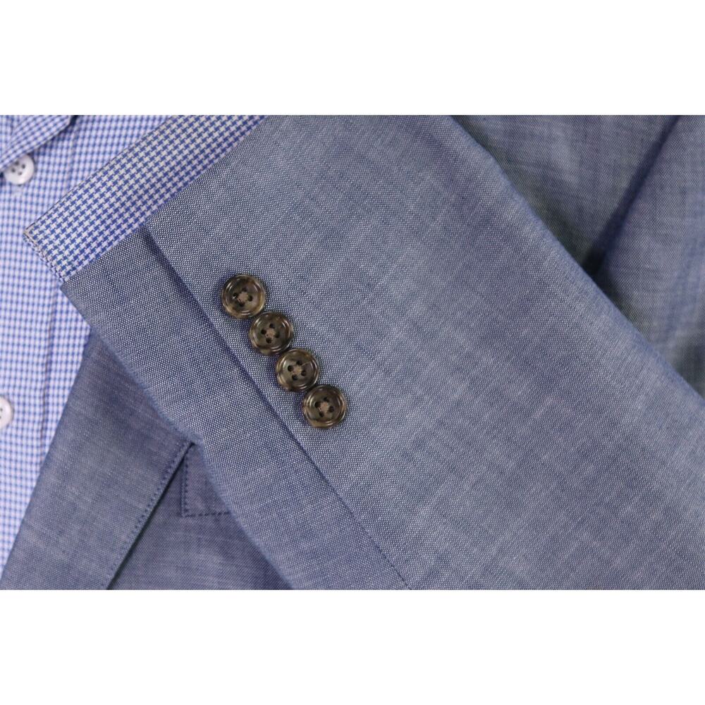 Bonobos Standard Fit Light Blue Iridescent Cotton 2-Btn Blazer Jacket 42R - Picture 6 of 9